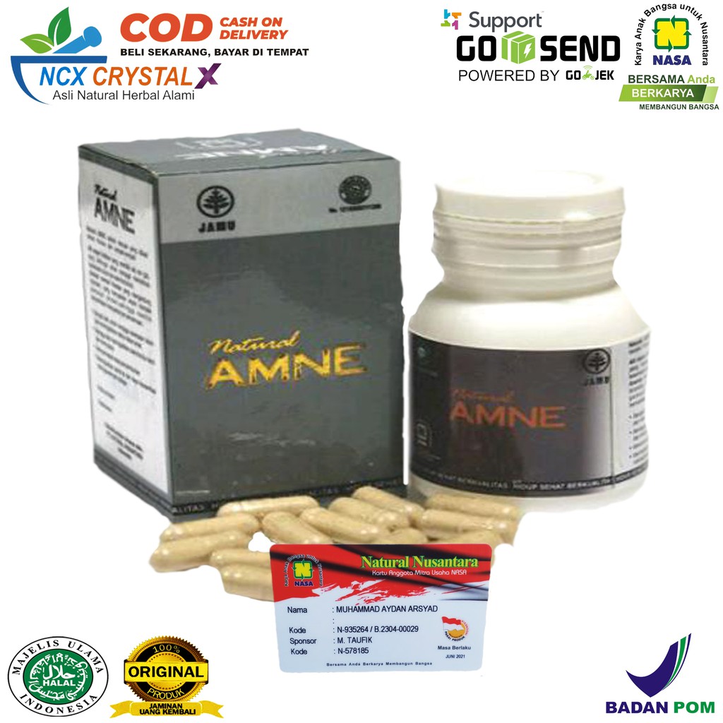 

Amne Herbal Alami Asli Original Nasa Obat Penambah Nafsu Makan / Ncx Crystal X