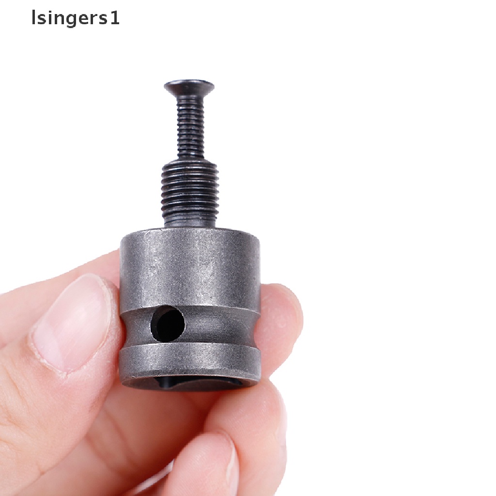 (lsingers1) Adaptor Konverter Kunci Pas 3 / 8-24UNF keyless 3 / 8 &quot;Dengan Sekrup