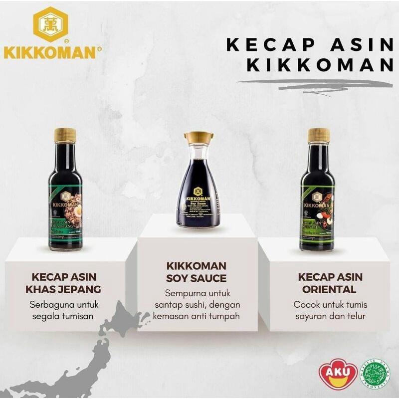 Kikkoman All Purpose Soy Sauce 150 ml | Kecap Asin Jepang Botol Tinggi | Kikoman Soyu All