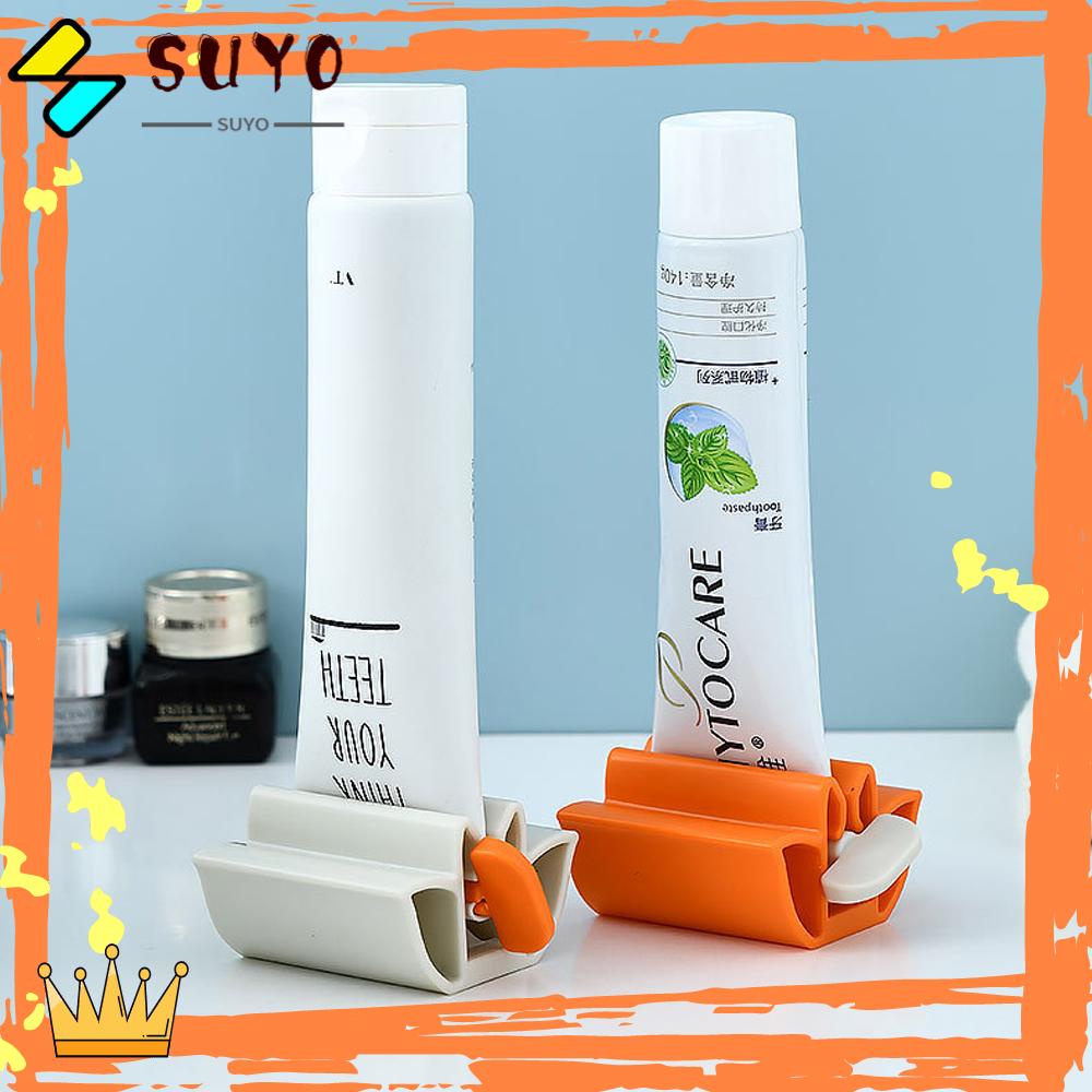 SUYOU Bathroom Supply Toothpaste Squeezer Home Rolling Tube Toothbrush Holder Reusable Tooth Cleaning Accessories Manual Plastic Holder Stand