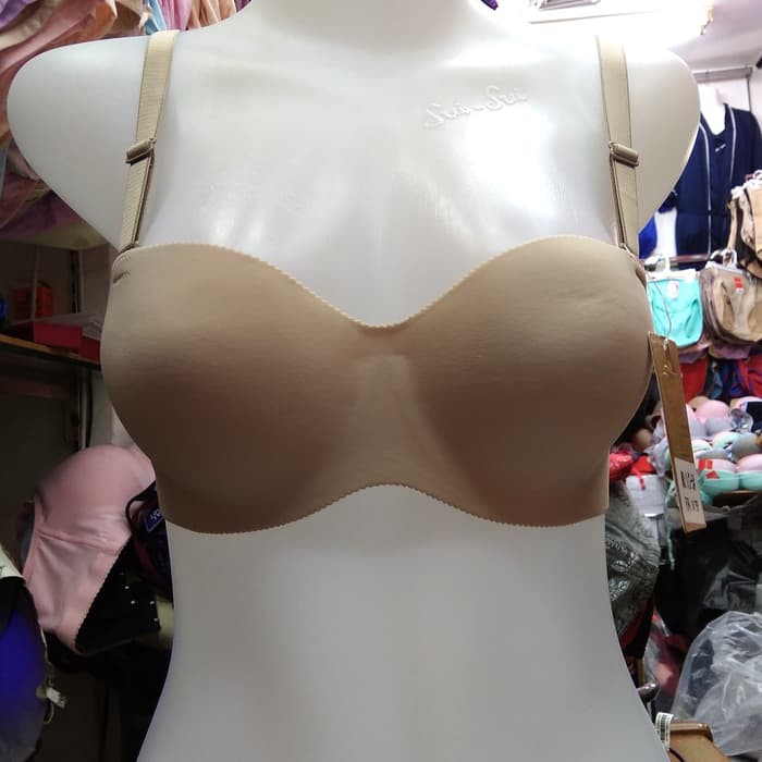 Tally Natural Bra Setengah Cup Model Polos Seamless Bra Kawat Busa