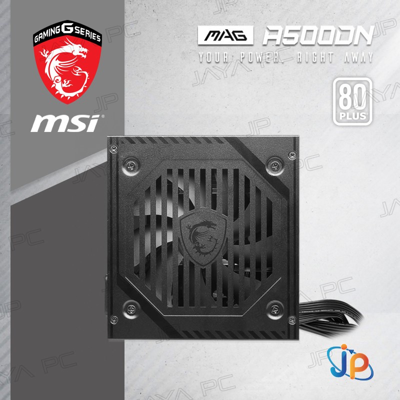 MSI MAG A500DN 500W PSU - Power Supply 500 Watt 80+ Standard
