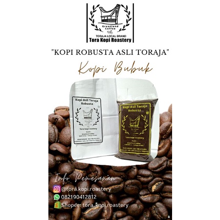 

Tora Kopi Roastery Kopi Toraja Robusta Asli (1 Kg) Kopi Bubuk Murni