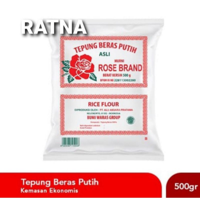 

TEPUNG BERAS PUTIH ROSE BRAND 500gr 500 gr