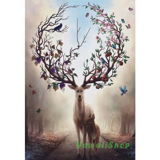 Puzzle Jigsaw 1000 pcs kayu Uk.70 x 50cm -Elk