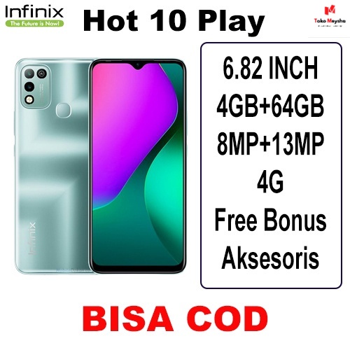 COD Infinix Hot 10 Play 4GB+64GB Garansi Resmi 1 Tahun