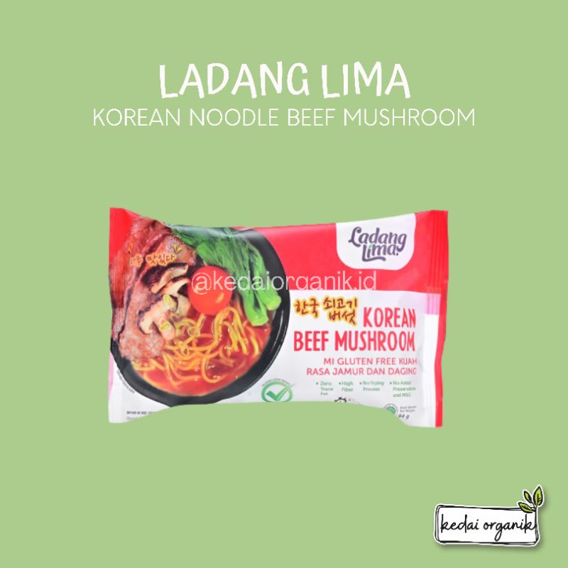 

Ladang Lima Korean Noodle Beef Mushrom 94gr