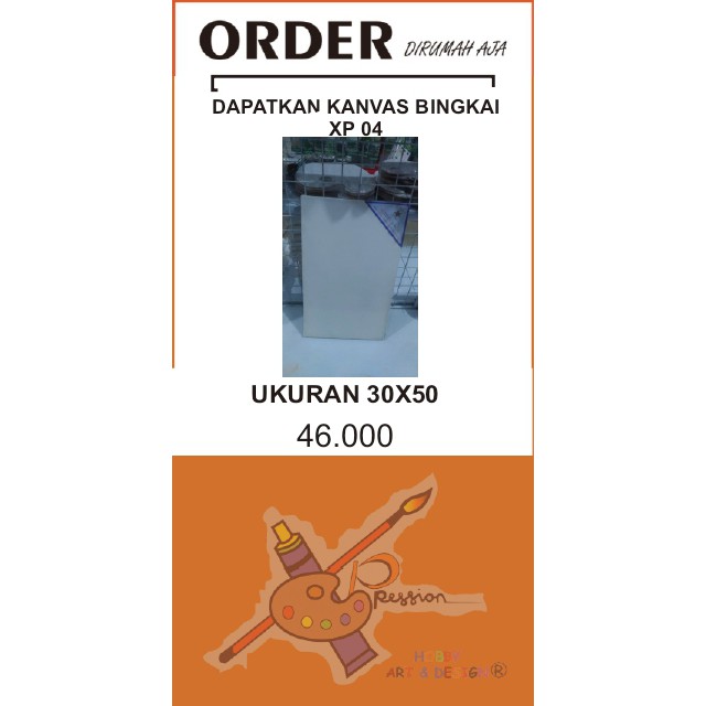 

KANVAS BINGKAI XP 04 UKURAN 30 X 50