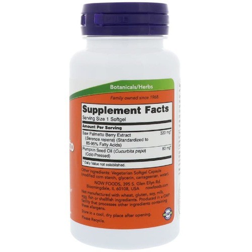 Now Food Saw Palmetto Extract 320 mg 90 Caps vitamin pria prostat