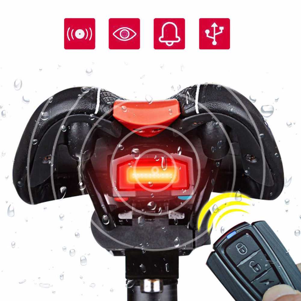 ANTUSI Alarm Anti Maling Remote Control Lampu Belakang Sepeda - A6