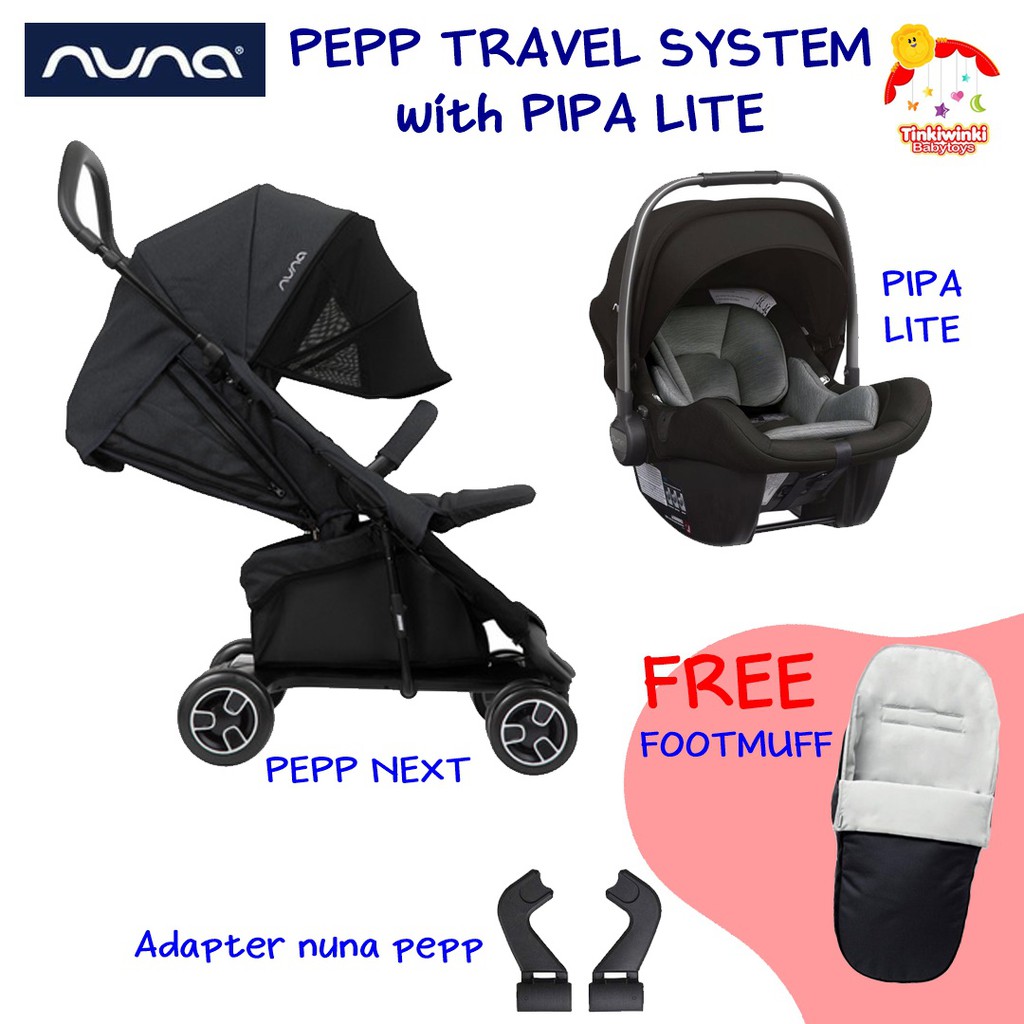 Nuna Pepp Travel System with Nuna pipa lite