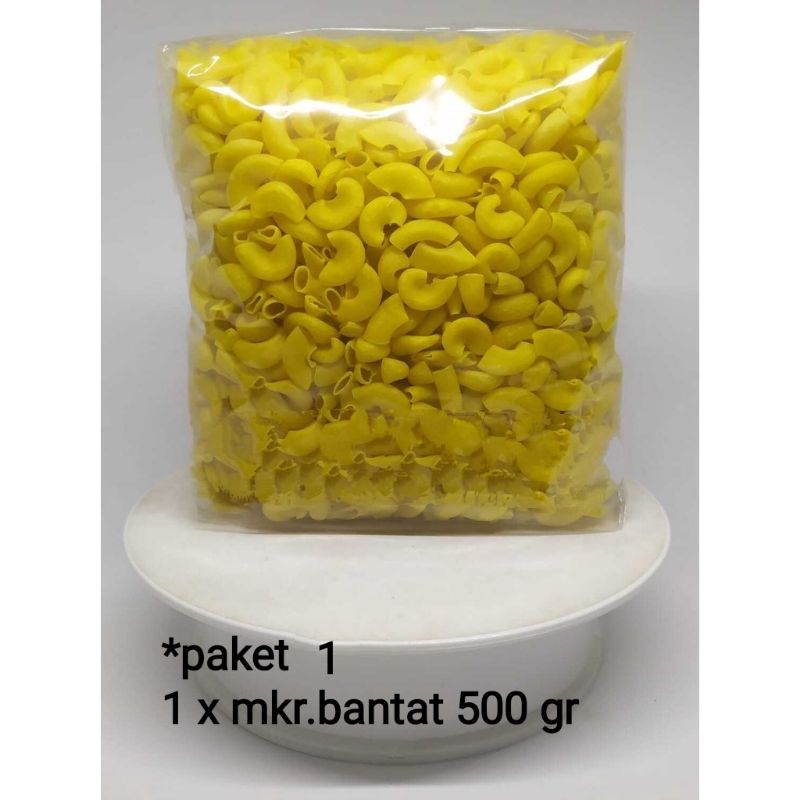 

Makaroni mentah bantet + bumbu/pakethematmakaroni+bumbu