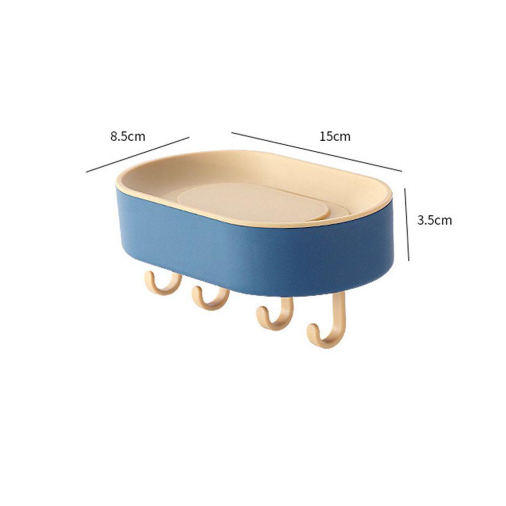 Populer Kotak Sabun Kreatif Dengan Laci Yang Dapat Dilepas Dipasang Di Dinding Suction Cup Drain Piring Air Rak Penyimpanan Bebas Pukulan