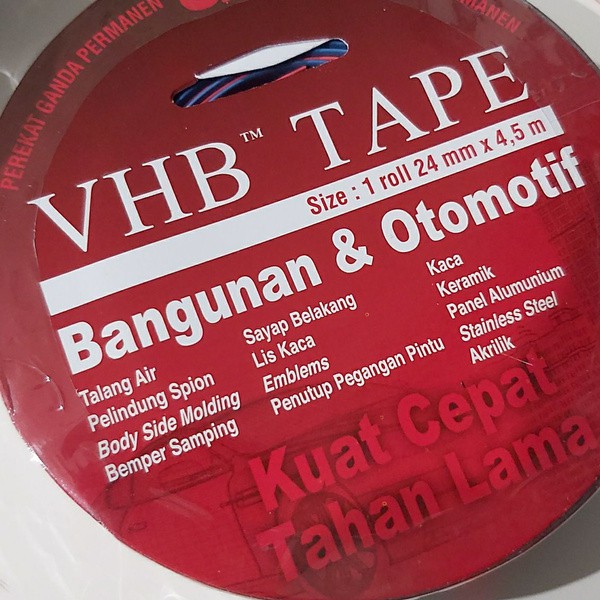 Double Tape 3M VHB 24mm x 4.5mtr Original