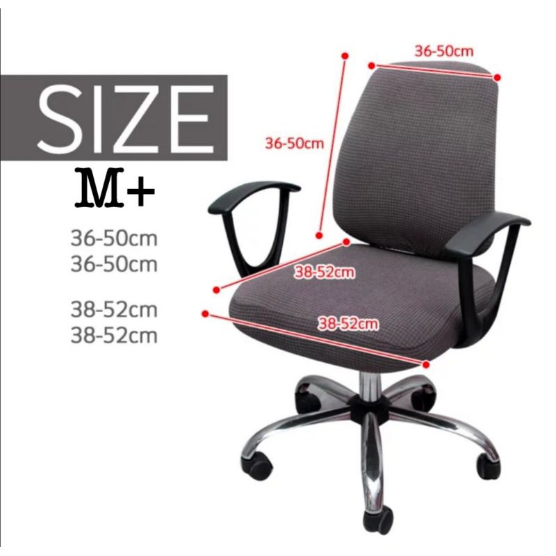 Sarung kursi putar OFFICE CHAIR-Cover kursi kantor elastis size: M+