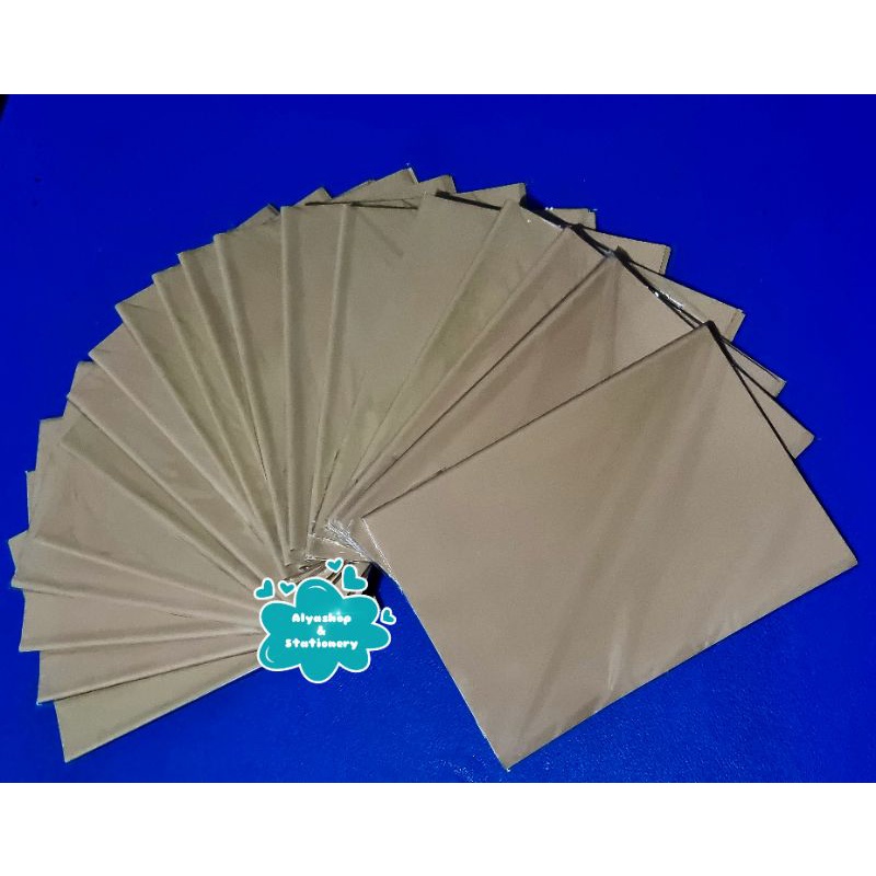

Sampul Coklat dan Mika I Mika @10lb/pak l coklat @20lb/pak