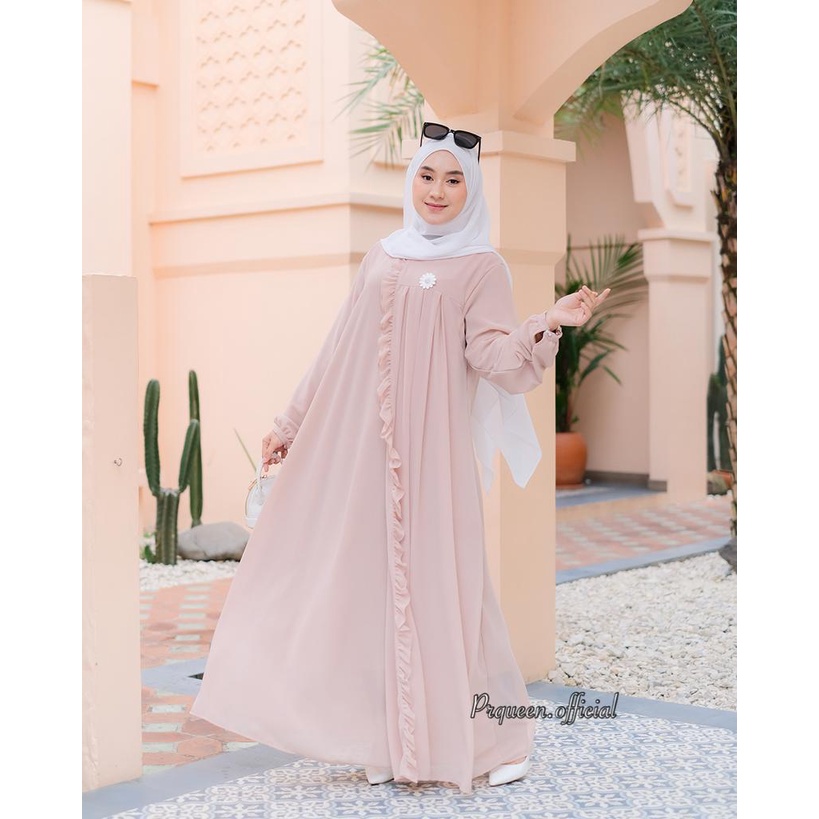 DRESS KONDANGAN - ASMIRANDA MAXY DRESS FREE BROSS - DRESS GAMIS CERUTY COCOK UNTUK ACARA KONDANGAN