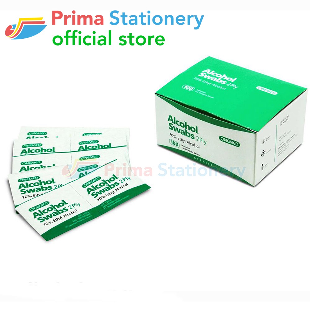 OneMed Alcohol Swab /100 Tissue Tisu Medis Steril Alkohol Pembersih