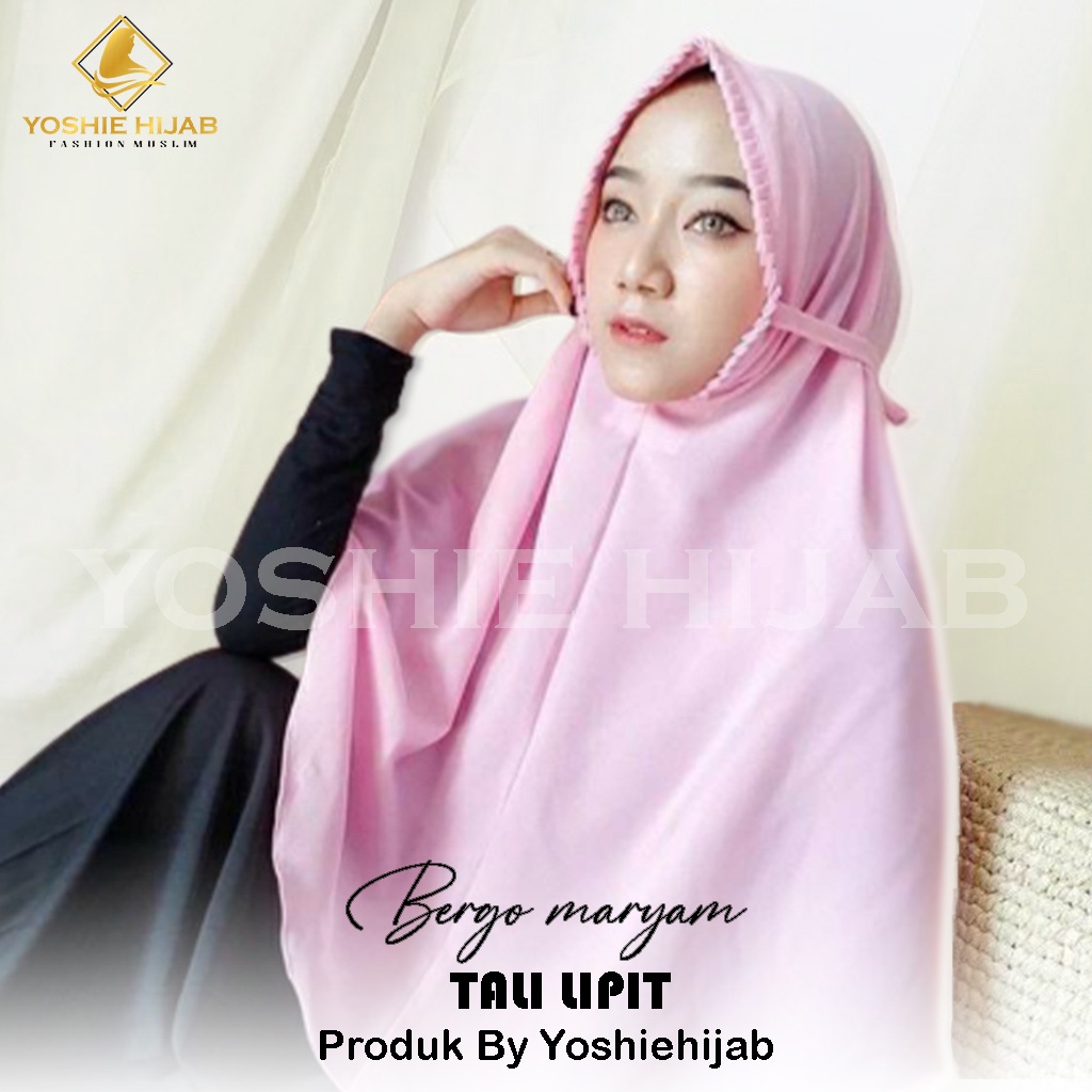 Jilbab Bergo Maryam Gerigi Jilbab Instan Bergo Maryam Lipit