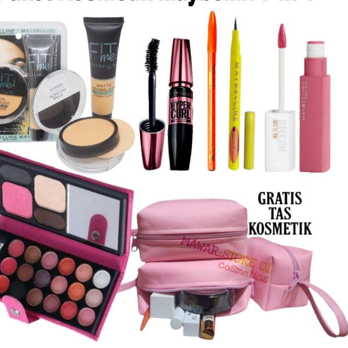 TREND.. Paket Kosmetik Maybelline Fit Me Lengkap 7 in 1 - Make Up Maybelline Fit Me* 