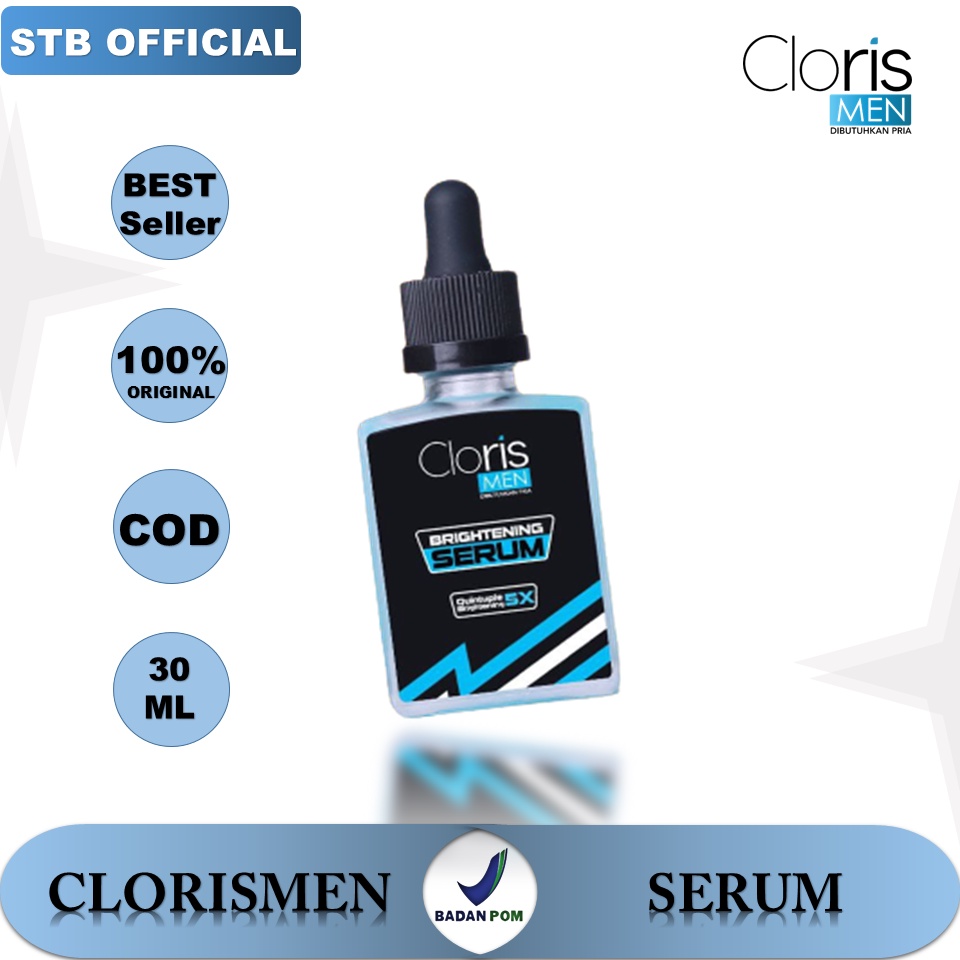 Clorismen Brightening Serum Flek Hitam Wajah Pria Pemutih Muka Cowok Penyamar Noda Hitam Flek Kulit Wajah