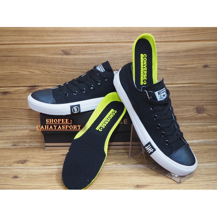 SEPATU CONVERSE ALL STAR CTII ALL BLACK White undefeated Premium sneakers shoes 37 38 39 40 41 42 43