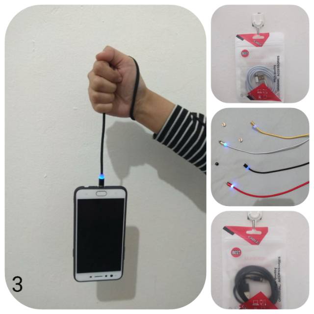 Kabel charger magnet lighting Fast charging Type-C