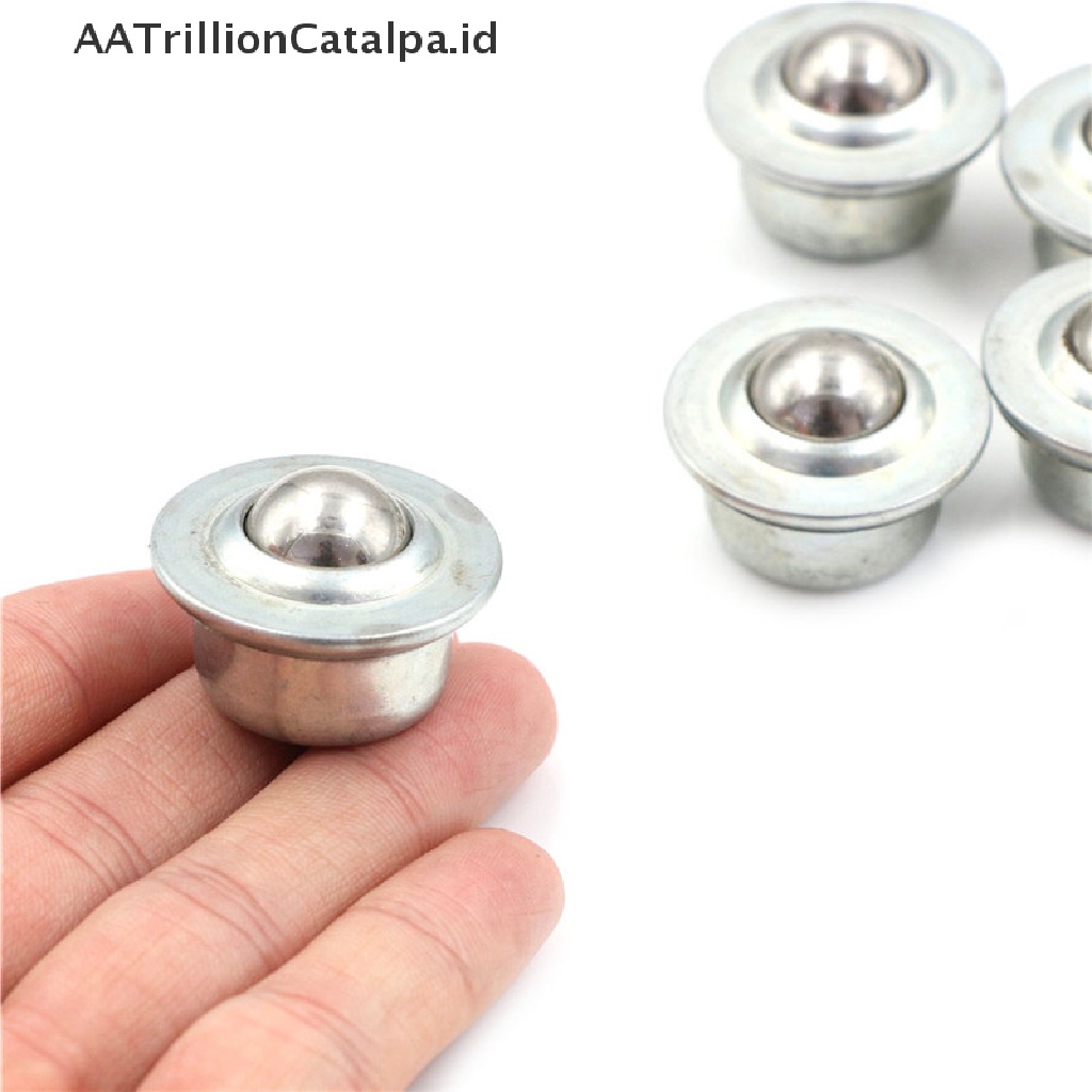 5 Pcs CY-15H 32mm Ball Bearing Unit Conveyor Roller Wheels Bahan Metal