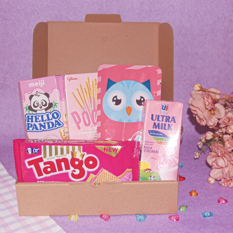 

Snack Box Pink / Hampers Gift Package Pink - AYITA