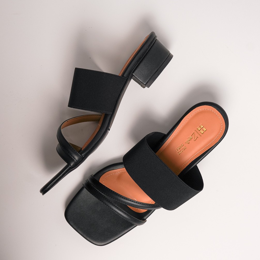 Zavatu Sandal Slop Wanita Hak Tahu 3cm  Big Size Jumbo ZVT 073