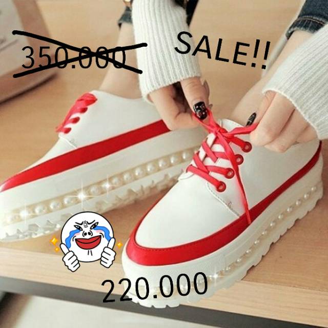 Sepatu wedges wanita import tipe 709