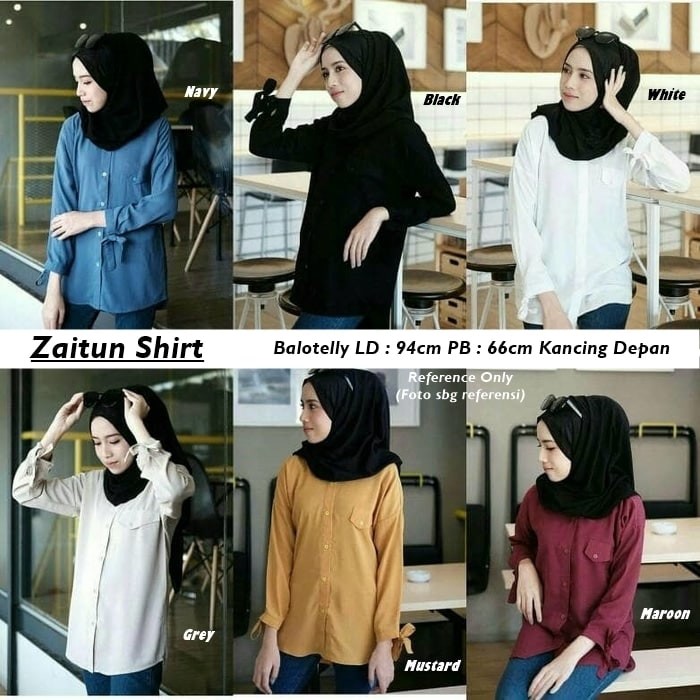 BAJU WANITA MURAH ZAITUN SHIRT BAJU WANITA GROSIR TANAH ABANG