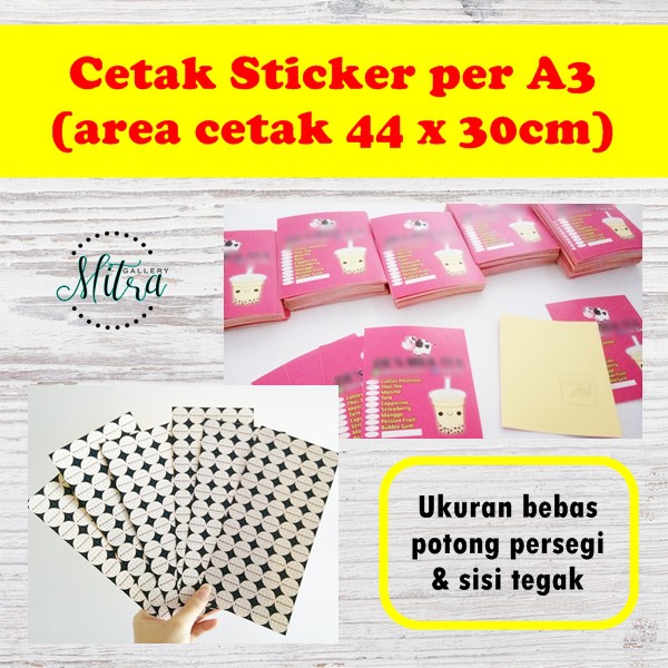 

(Harga per A3) Cetak Sticker Pengiriman Sticker Kemasan Sticker Bontak Sticker Vinyl