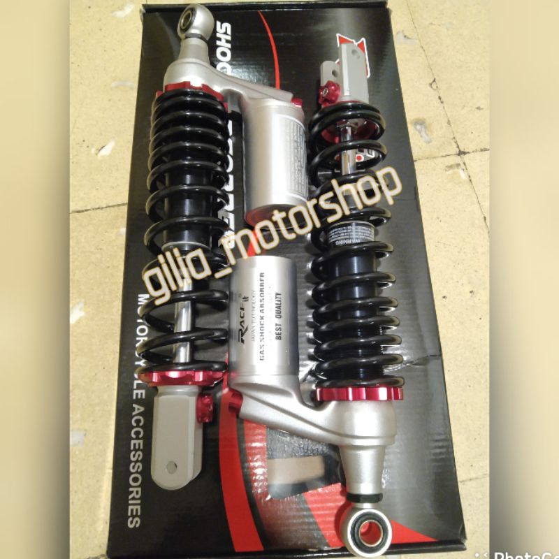 Shock PCX Nmax G Plus Shockbreaker Race it Original Uk.340 Tabung Atas  Silver  PCX Nmax