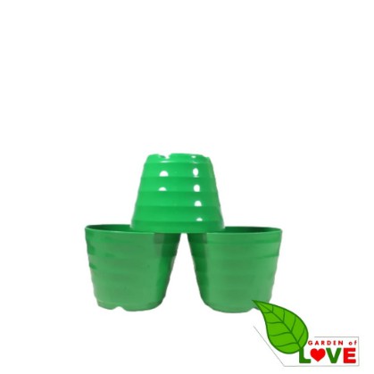 Pot Bunga 12 Cm / King Mado 12 Hijau Pot Tanaman Hias Grosir Murah Plastik 12 Cm Pot Tawon 12 Murah