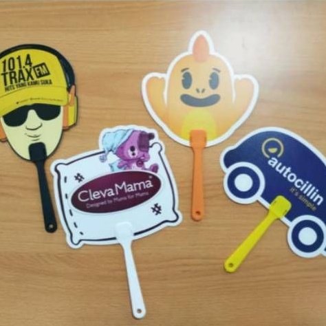 Kipas promosi PVC plastik custom