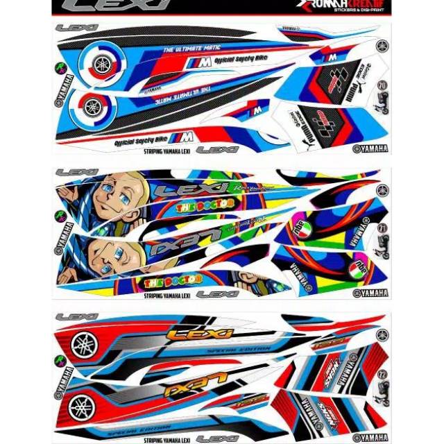 Striping Variasi Motor Yamaha Lexi 125 #002