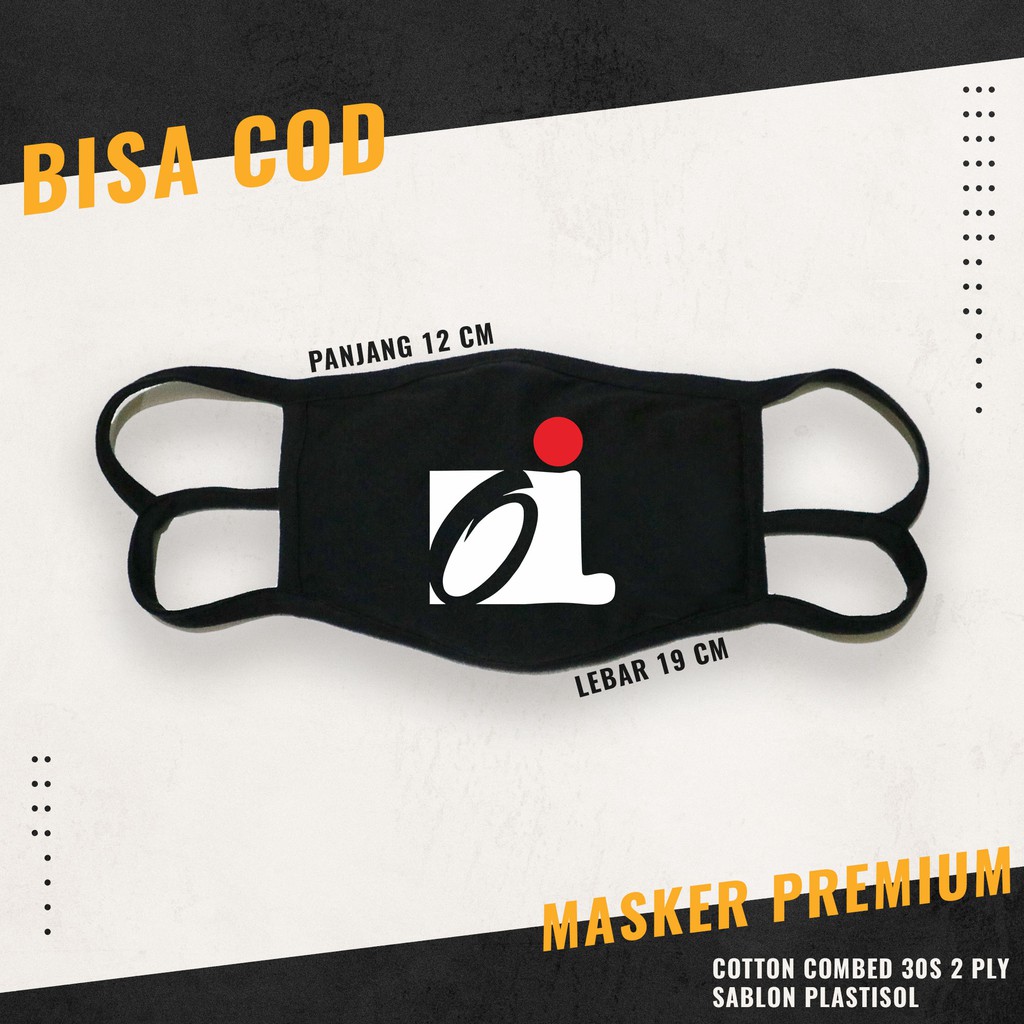 masker band oi, masker kain 2 lapis