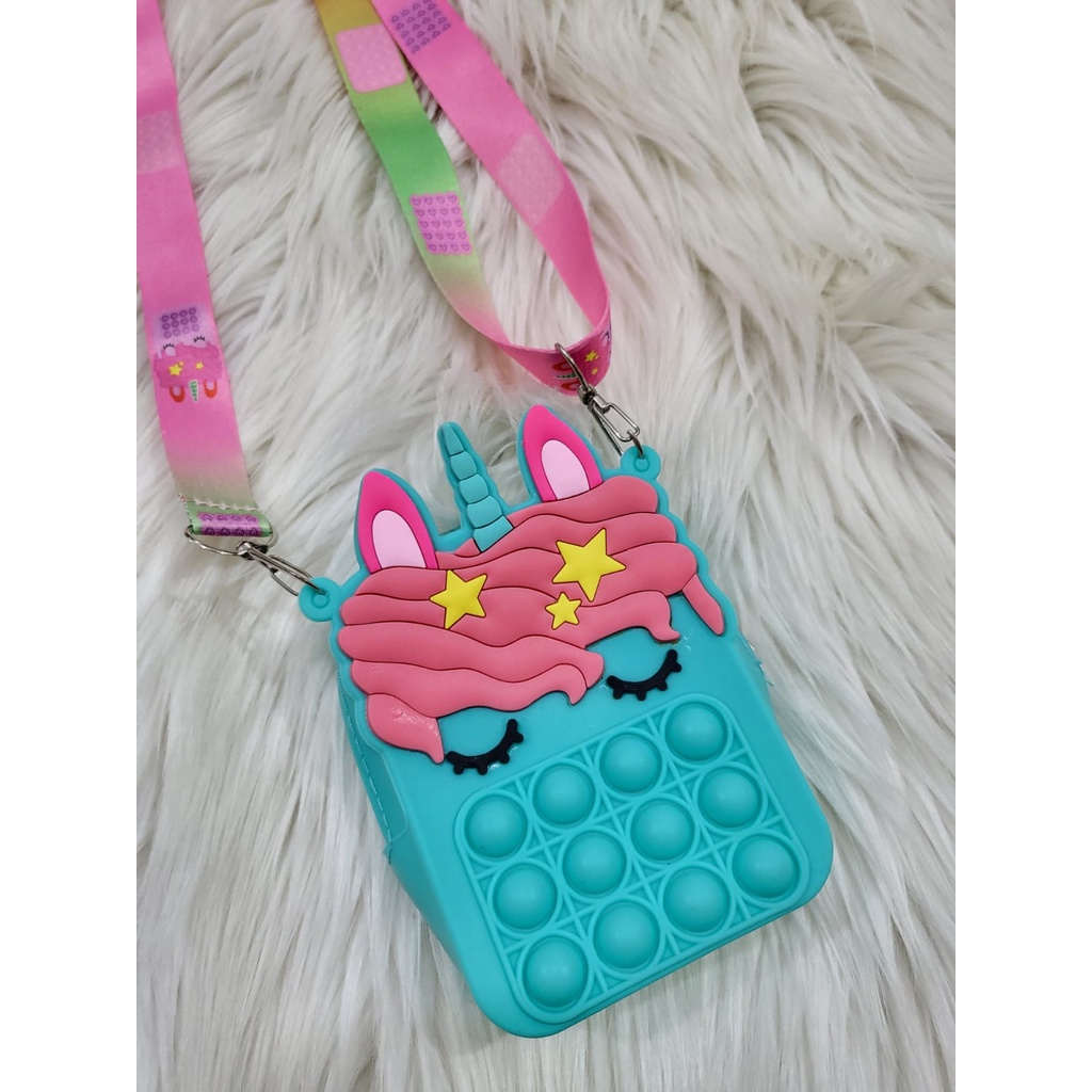 TAS ANAK JELLY C4550 TAS SELEMPANG ANAK TAS KARAKTER ANAK TAS ANAK POP IT TERLARIS
