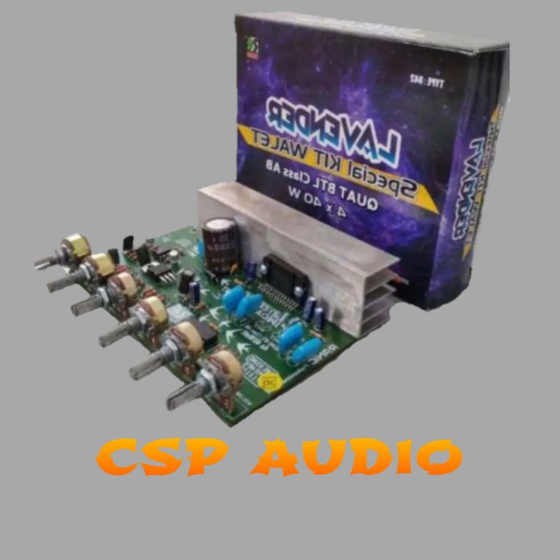 Kit power amplifier 4 channel TDA 7386 LAVENDER