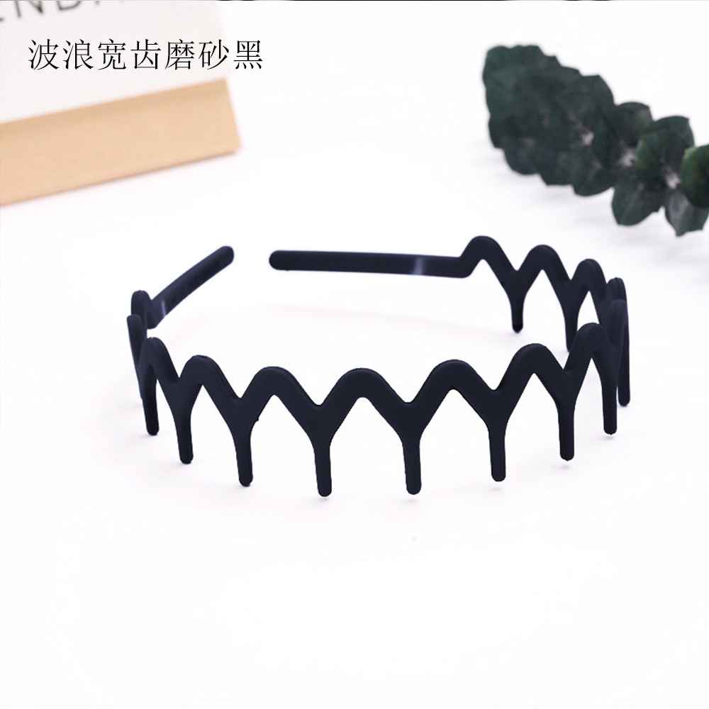 【COD Tangding】Black Series Frosted Acrylic Plastic Headband Korean Hairband Fashion Hair Accessories