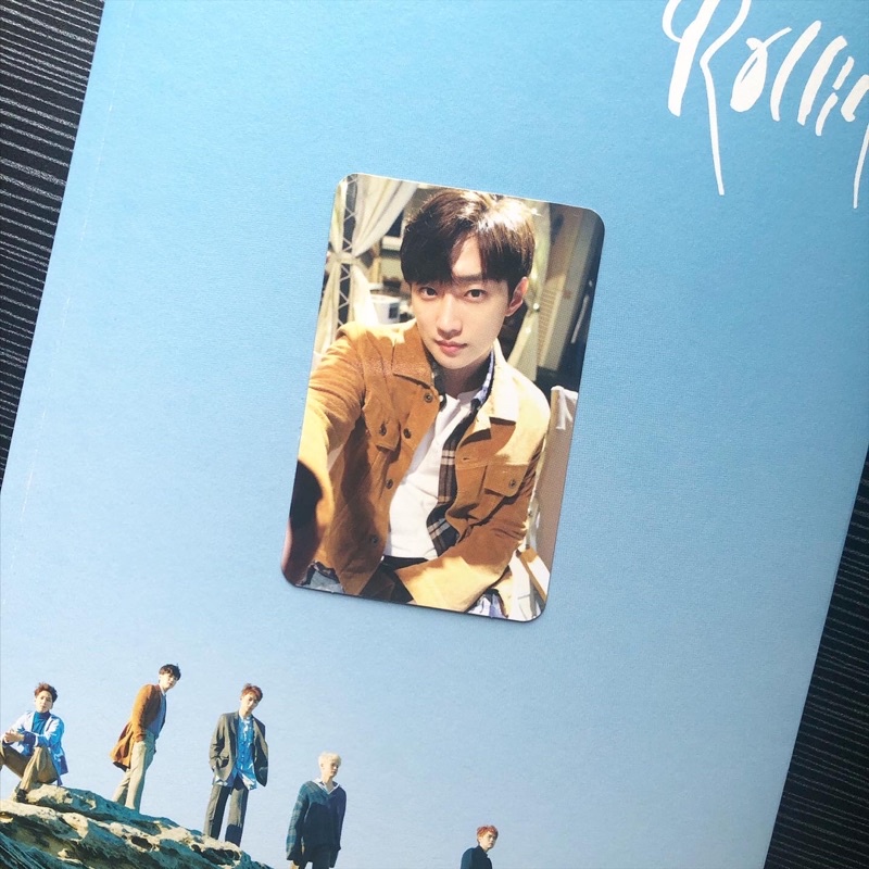 b1a4 rollin album blue ver. unsealed (+ pc jinyoung)