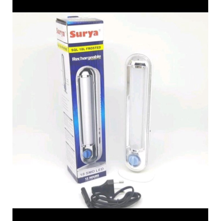 LAMPU EMERGENCY SURYA SHL V7501 FROSTED/SQL 18L FROSTED/SQL L1830