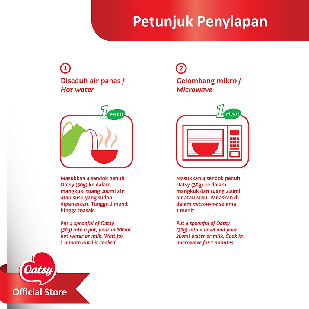

Oatsy Organic Instant Oatmeal 500Gr (Double Pa)