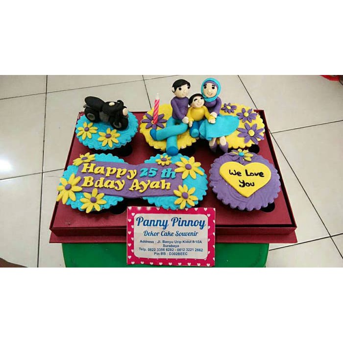 

CupCake 3 Dimensi ART Karakter - Isi 6Cup
