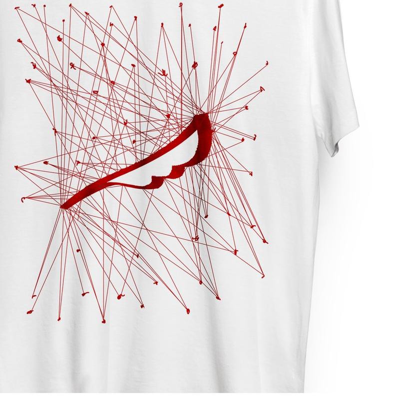 ◌ Noah - T-shirt Logo Bulu Keterkaitan Keterikatan (Putih) ➽