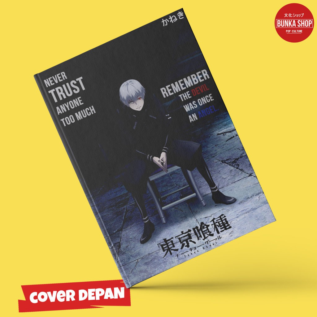 

Note Book Anime Tokyo Ghoul Kaneki Ken Quote Hardcover A5 Buku Tulis Catatan Agenda Planner