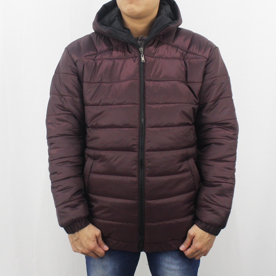 JAKET PUFFER TEBAL PRIA MARUN SIZE M L XL XXL  - JAKET WINTER - JAKET PARASUT TEBAL PRIA - JAKET GUNUNG WINDPROOF MARUN