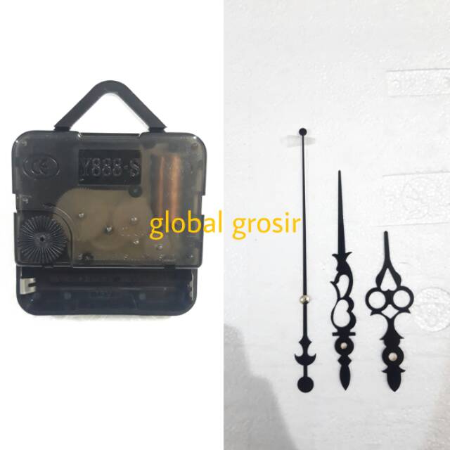 MESIN JAM DINDING HANGER Y888S SWEEP JARUM BESAR