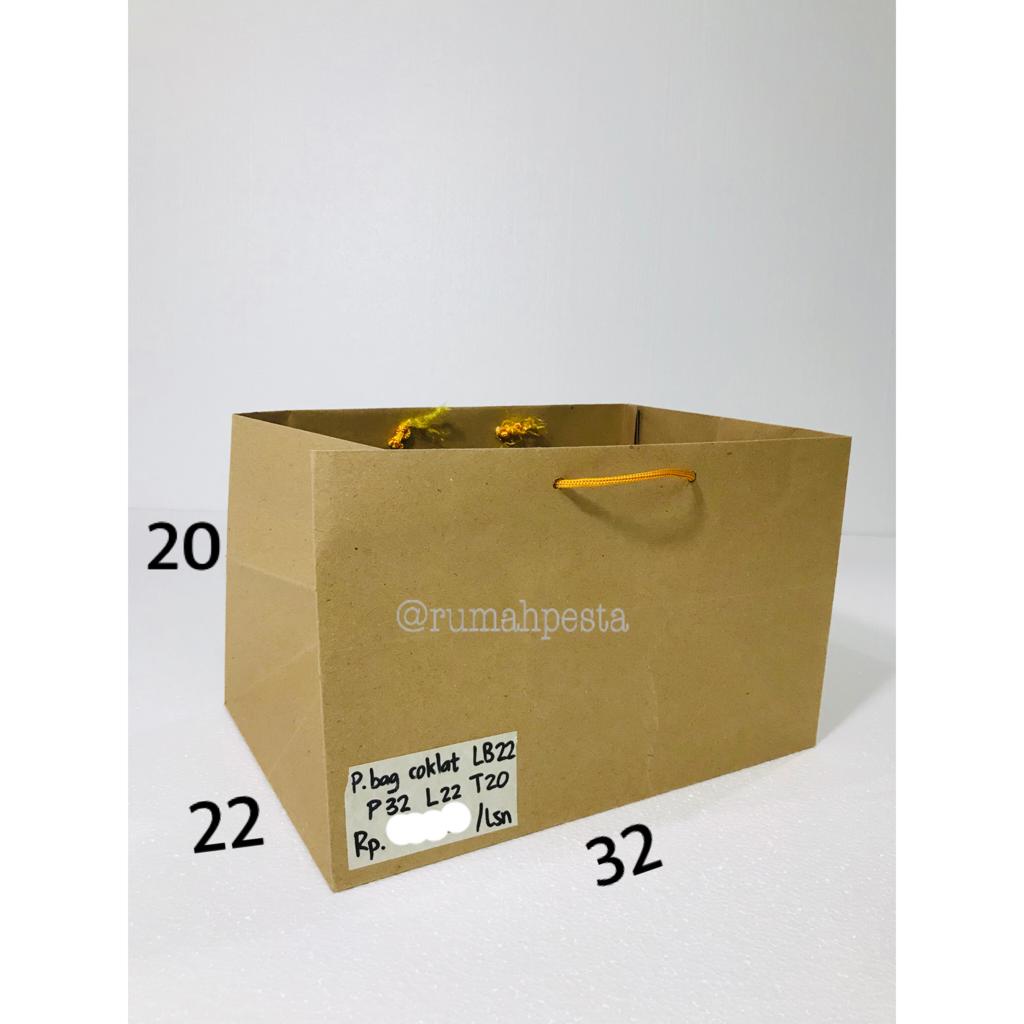 

PAPER BAG COKLAT LB 22 / PAPERBAG COKLAT POLOS